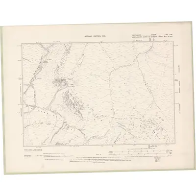 1898 Map of Perth and Clackmannan Sheet LXVI.SW, 1901 Print