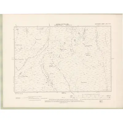 1898 Map of Perth and Clackmannan Sheet LXVII.NW, 1901 Print