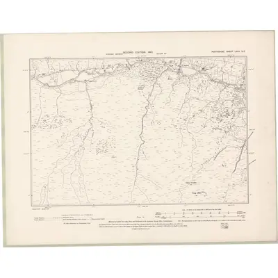 1898 Map of Perth and Clackmannan Sheet LXVII.SE, 1901 Print