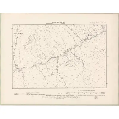 1898 Map of Perth and Clackmannan Sheet LXVII.SW, 1901 Print