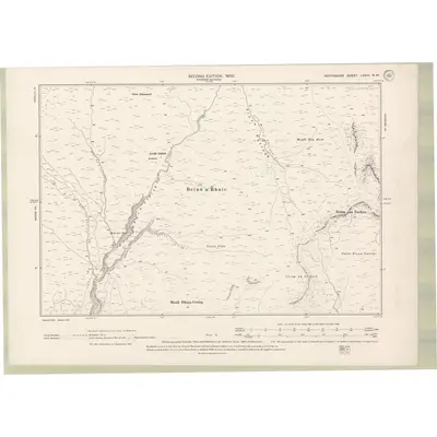 1898 Map of Perth and Clackmannan Sheet LXVIII.NW, 1900 Print
