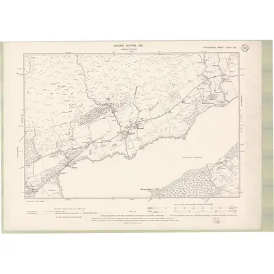 1899 Map of Perth and Clackmannan Sheet LXVIII.SE, 1901 Print