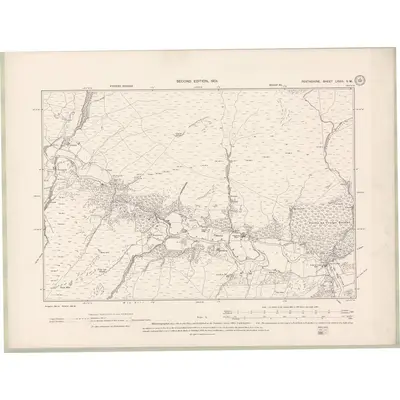 1899 Map of Perth and Clackmannan Sheet LXVIII.SW, 1901 Print