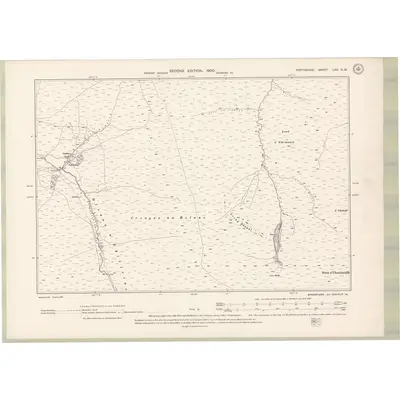 1898 Map of Perth and Clackmannan Sheet LXX.NW, 1900 Print