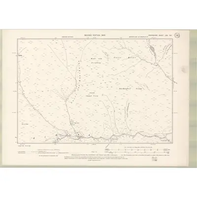 1898 Map of Perth and Clackmannan Sheet LXX.SE, 1900 Print