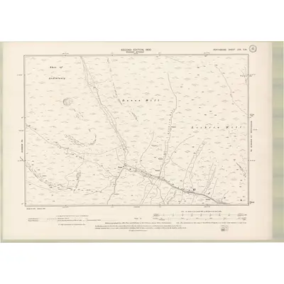 1898 Map of Perth and Clackmannan Sheet LXX.SW, 1900 Print