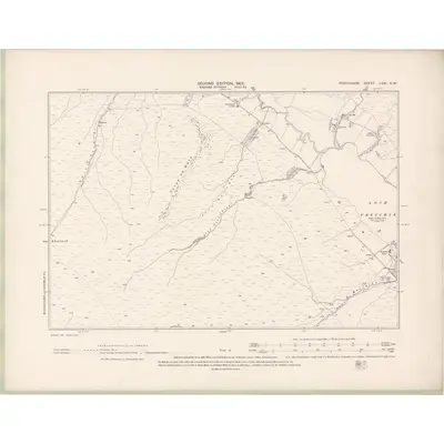 1898 Map of Perth and Clackmannan Sheet LXXI.NW, 1901 Print