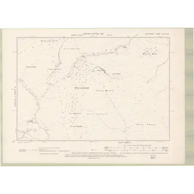 1898 Map of Perth and Clackmannan Sheet LXXI.SW, 1901 Print