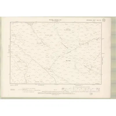 1898 Map of Perth and Clackmannan Sheet LXXII.NE, 1901 Print
