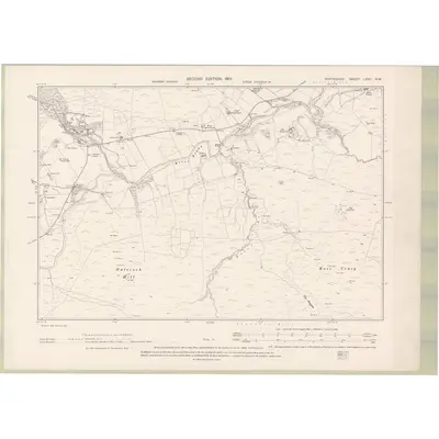 1898 Map of Perth and Clackmannan Sheet LXXII.NW, 1901 Print