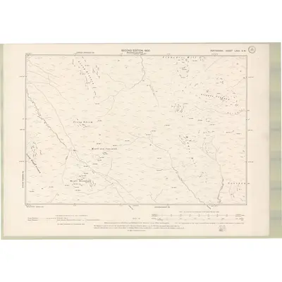 1898 Map of Perth and Clackmannan Sheet LXXII.SW, 1900 Print