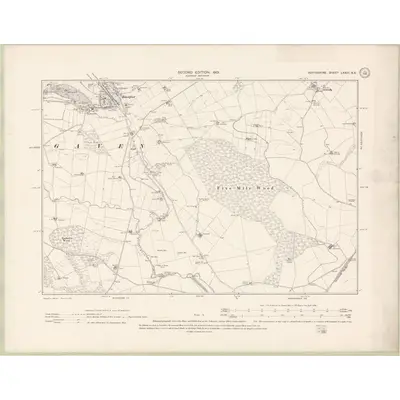 1899 Map of Perth and Clackmannan Sheet LXXIII.SE, 1901 Print