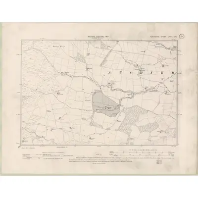 1899 Map of Perth and Clackmannan Sheet LXXIII.SW, 1901 Print