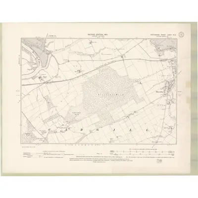 1899 Map of Perth and Clackmannan Sheet LXXIV.NE, 1901 Print