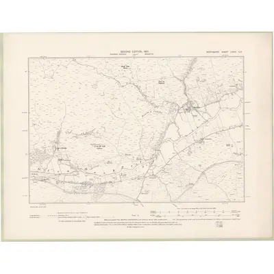 1898 Map of Perth and Clackmannan Sheet LXXIX.SE, 1901 Print
