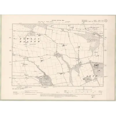 1899 Map of Perth and Clackmannan Sheet LXXVI.SW, 1903 Print
