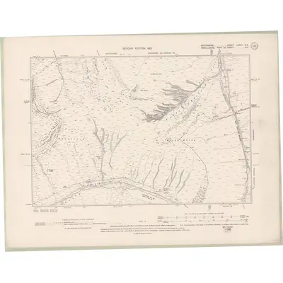 1898 Map of Perth and Clackmannan Sheet LXXVII.NE, 1901 Print