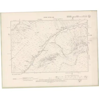 1898 Map of Perth and Clackmannan Sheet LXXVII.SW, 1901 Print