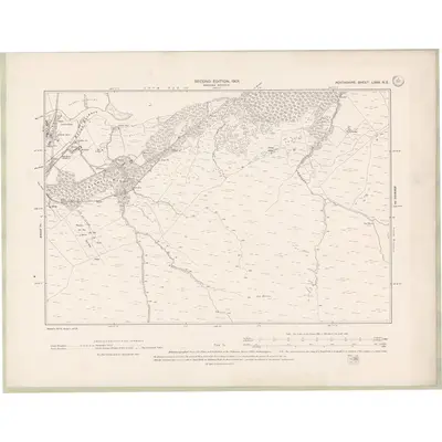 1899 Map of Perth and Clackmannan Sheet LXXX.NE, 1901 Print
