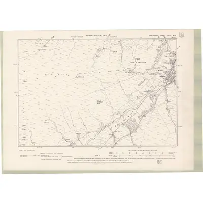 1899 Map of Perth and Clackmannan Sheet LXXX.NW, 1901 Print