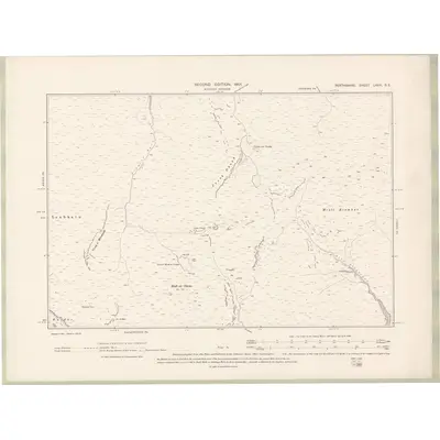 1899 Map of Perth and Clackmannan Sheet LXXX.SE, 1901 Print