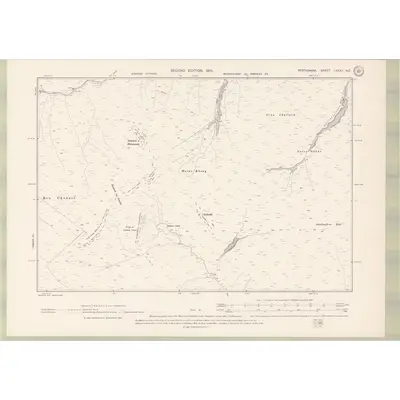 1898 Map of Perth and Clackmannan Sheet LXXXII.NE, 1901 Print