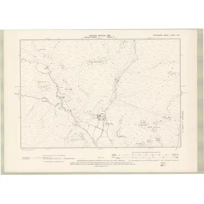 1898 Map of Perth and Clackmannan Sheet LXXXII.SW, 1901 Print