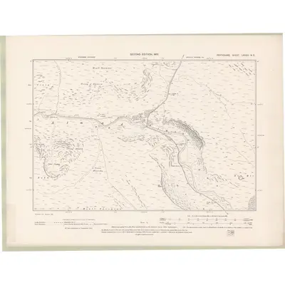1899 Map of Perth and Clackmannan Sheet LXXXIII.NE, 1901 Print