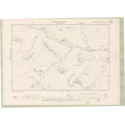 1899 Map of Perth and Clackmannan Sheet LXXXIII.NW, 1901 Print