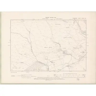1899 Map of Perth and Clackmannan Sheet LXXXIII.SE, 1901 Print
