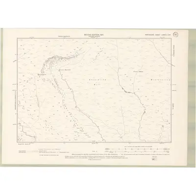 1899 Map of Perth and Clackmannan Sheet LXXXIII.SW, 1901 Print