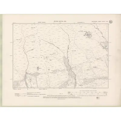 1899 Map of Perth and Clackmannan Sheet LXXXIV.NW, 1901 Print