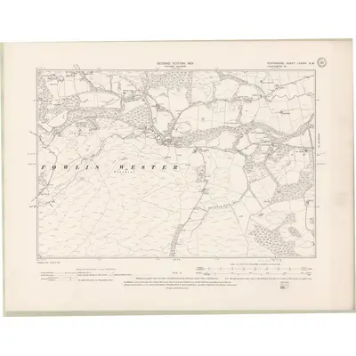 1900 Map of Perth and Clackmannan Sheet LXXXIV.SW, 1901 Print