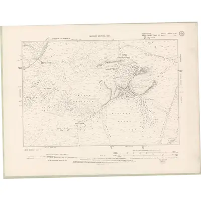 1898 Map of Perth and Clackmannan Sheet LXXXIX.NW, 1901 Print