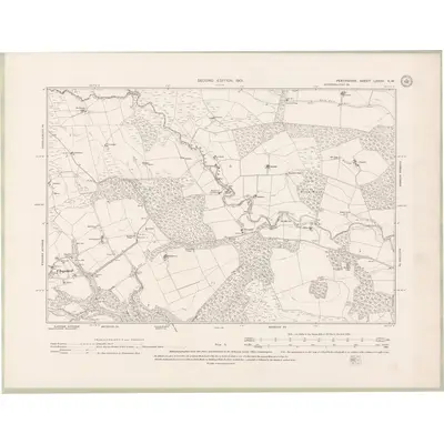 1899 Map of Perth and Clackmannan Sheet LXXXV.NW, 1901 Print