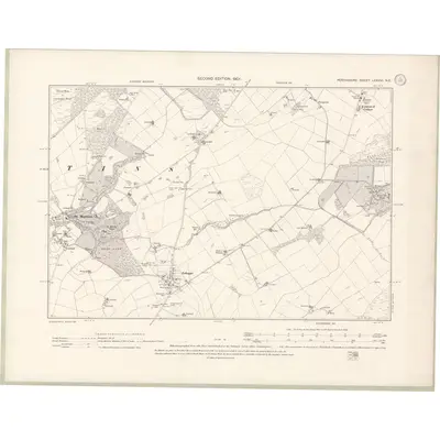 1899 Map of Perth and Clackmannan Sheet LXXXVI.NE, 1901 Print