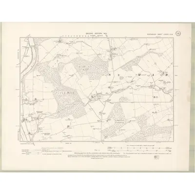 1899 Map of Perth and Clackmannan Sheet LXXXVI.NW, 1901 Print