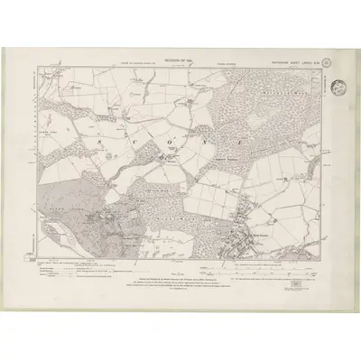 1931 Map of Perth and Clackmannan Sheet LXXXVI.SW, 1933 Print