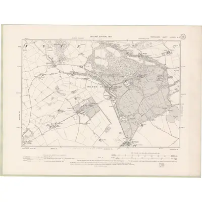 1898 Map of Perth and Clackmannan Sheet LXXXVII.NE, 1901 Print
