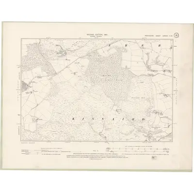 1899 Map of Perth and Clackmannan Sheet LXXXVII.NW, 1901 Print