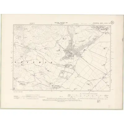 1899 Map of Perth and Clackmannan Sheet LXXXVII.SW, 1901 Print