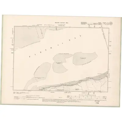 1898 Map of Perth and Clackmannan Sheet LXXXVIII.SE, 1903 Print