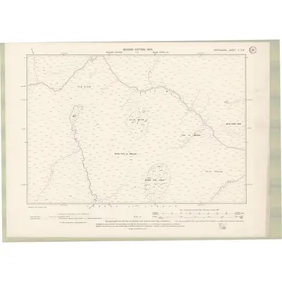 1898 Map of Perth and Clackmannan Sheet V.SE, 1901 Print