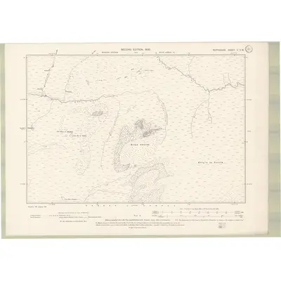 1898 Map of Perth and Clackmannan Sheet V.SW, 1901 Print