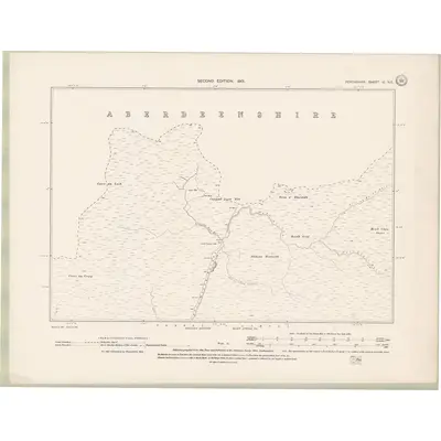1898 Map of Perth and Clackmannan Sheet VI.NE, 1901 Print