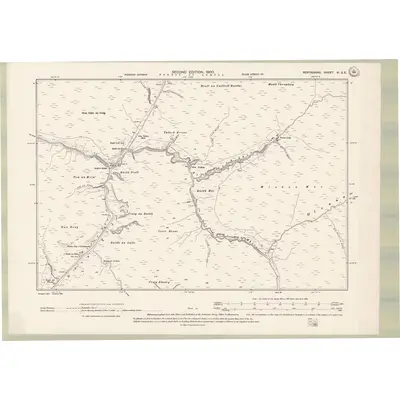 1898 Map of Perth and Clackmannan Sheet VI.SE, 1900 Print