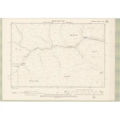 1898 Map of Perth and Clackmannan Sheet VI.SW, 1900 Print