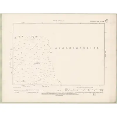 1898 Map of Perth and Clackmannan Sheet VII.NW, 1901 Print