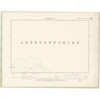 1898 Map of Perth and Clackmannan Sheet VII.SE, 1901 Print