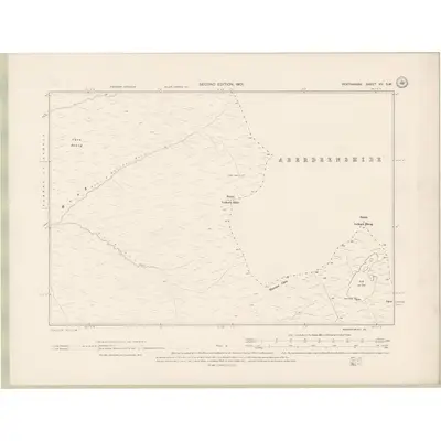 1898 Map of Perth and Clackmannan Sheet VII.SW, 1901 Print
